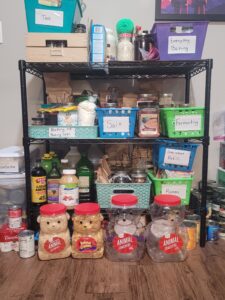 Pantry Organized neatly with Labels
