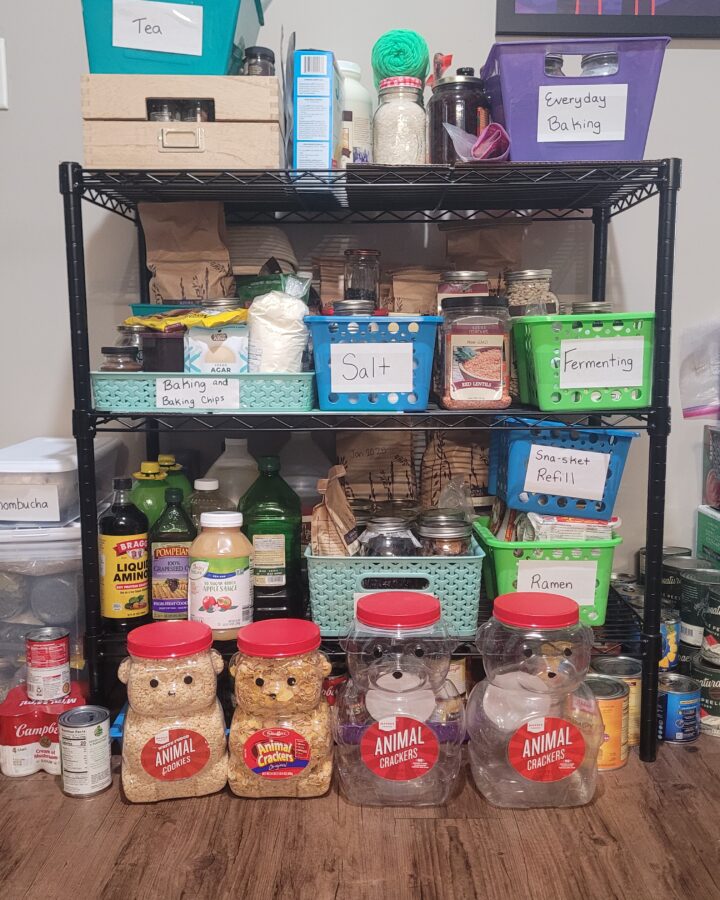 Pantry Organized neatly with Labels